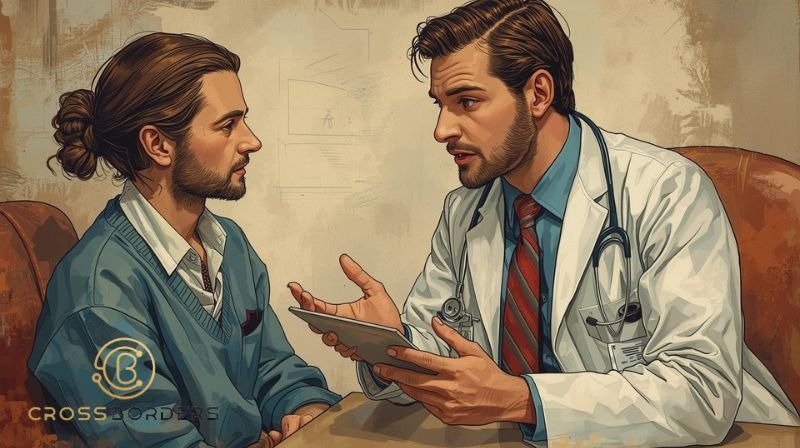 UK-based health advocate advising patient on medical tourism in India